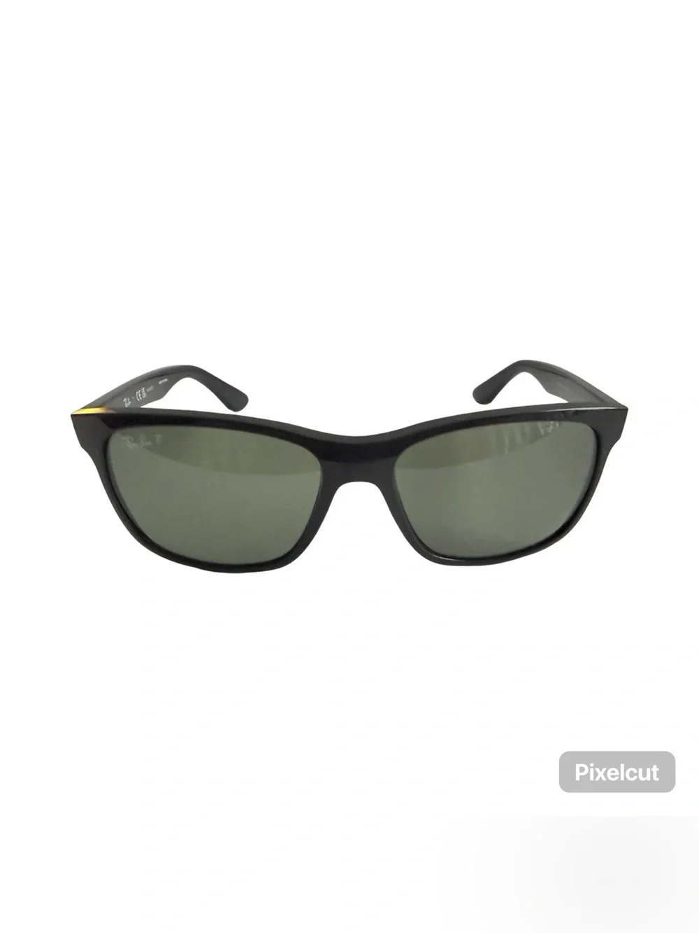 Ray-Ban polarized Black Frame Sunglasses with Green Lenses